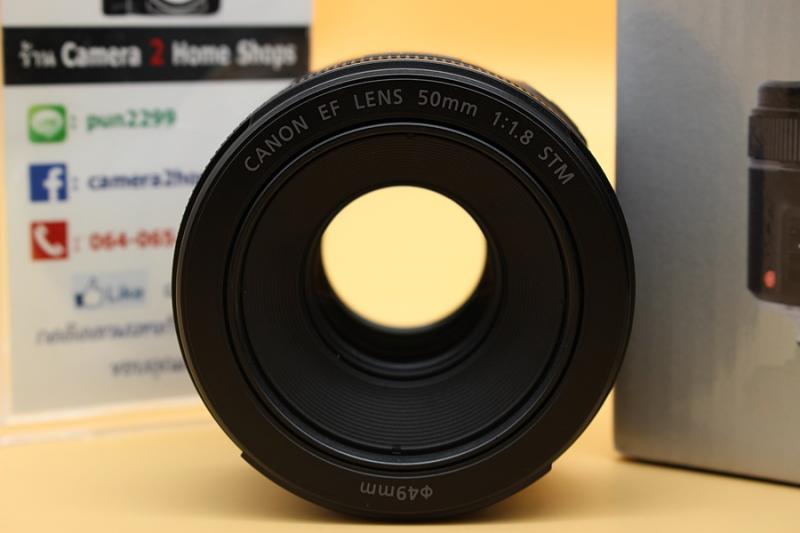 ขาย Lens CANON EF 50mm F1.8 STM อดีตประกันศูนย์ สภาพสวย  ไร้ฝ้า รา ตัวหนังสือคมชัด อุปกรณ์ครบกล่องพร้อม Filter  อุปกรณ์และรายละเอียดของสินค้า 1.Lens CANON 